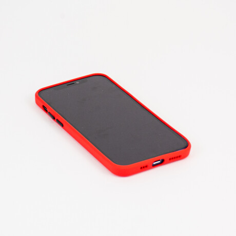 Estuche Funda De Silicona Para Iphone 12 Pro Rojo