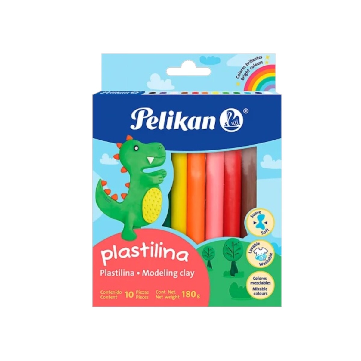 Plastilina Pelikan 10 colores - Colores 