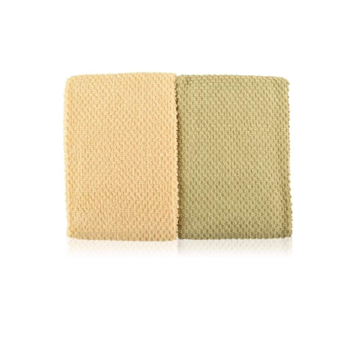 Pack X 2 Repasadores 100% Algodón 40x60cm - Trigo y Verde 