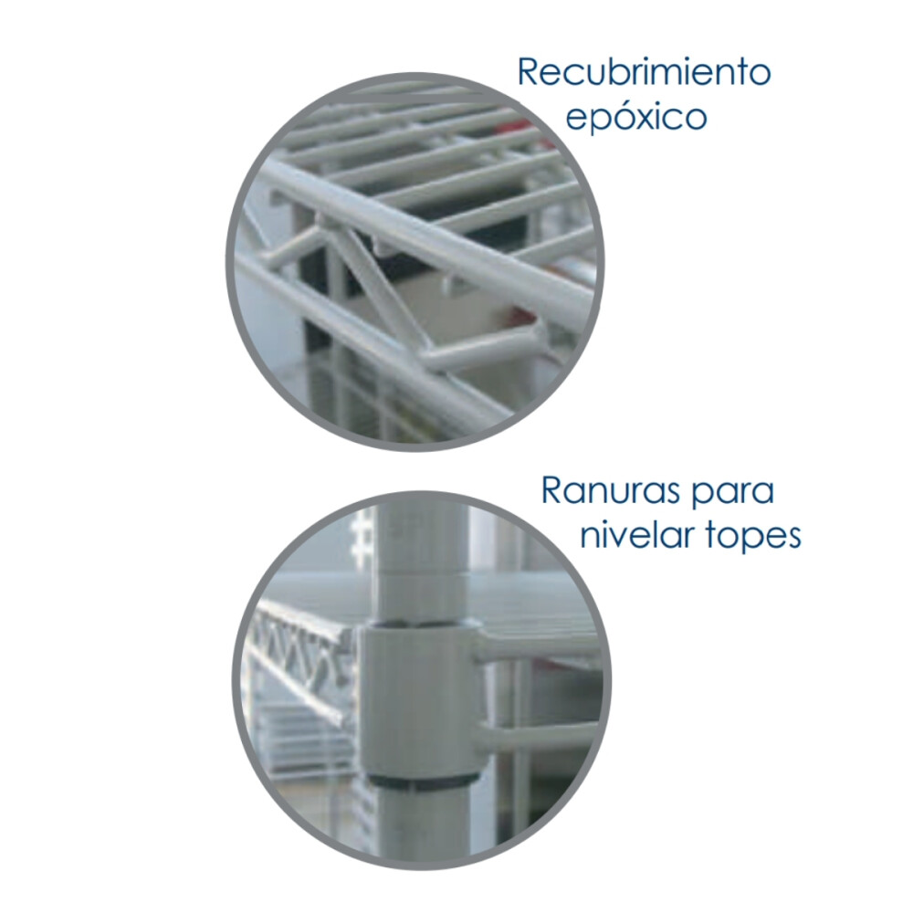 Estanteria de 4 Estantes de Metal 91 x 46 x 180 cm Estanteria de 4 Estantes de Metal 91 x 46 x 180 cm