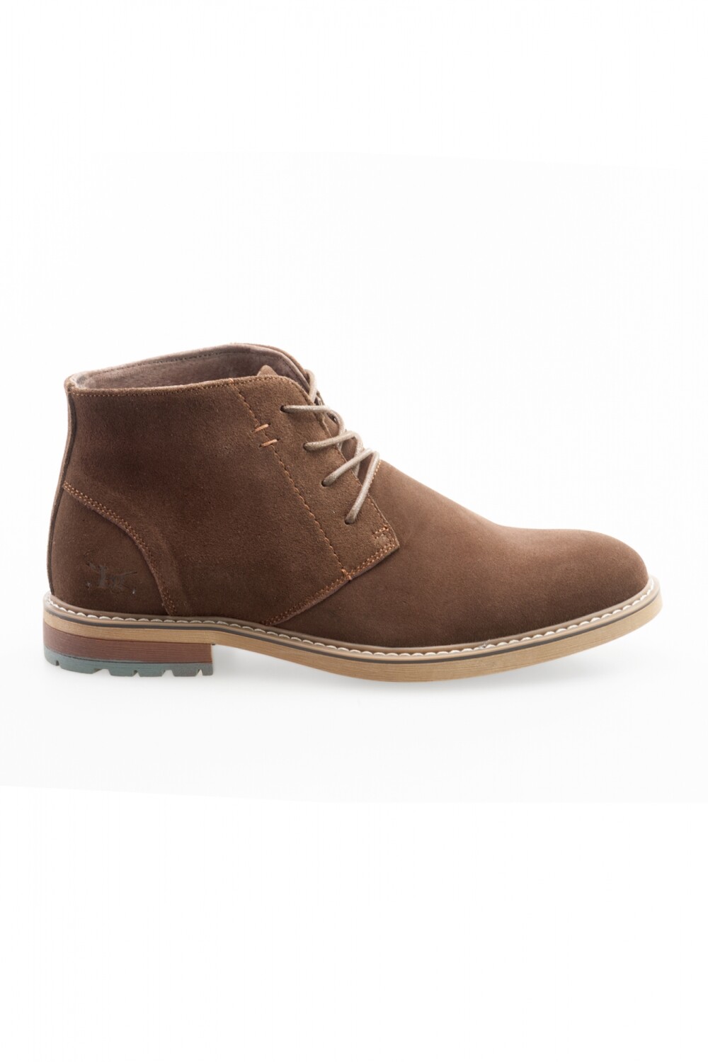 BOTA GAMUZA CON CORDONES Marron