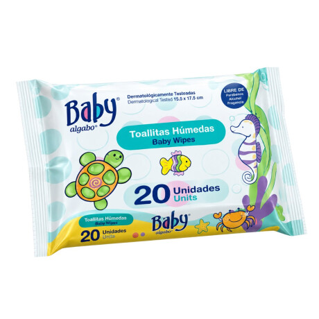TOALLITAS HUMEDAS BABY ALGABO 20 UNID FLOW C/S TOALLITAS HUMEDAS BABY ALGABO 20 UNID FLOW C/S