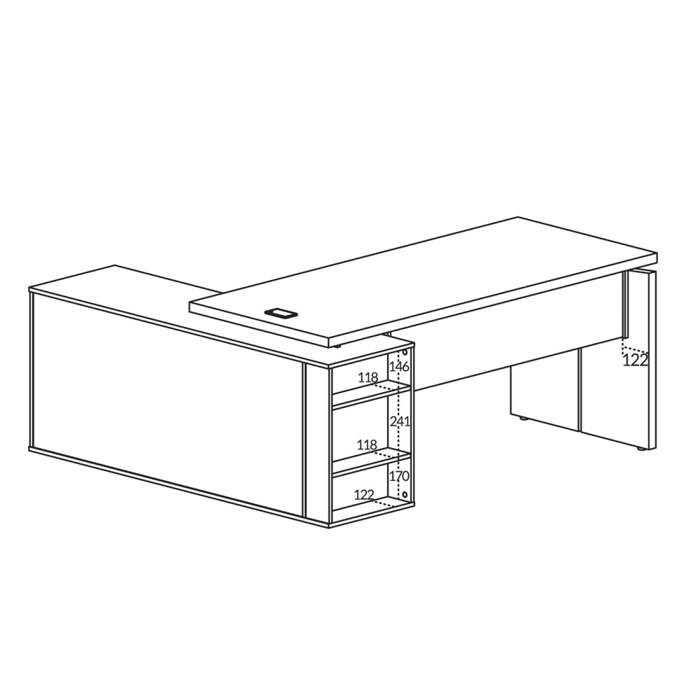ESCRITORIO GERENCIAL MDF YMIR