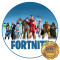 Lámina Fortnite Marvel Azul Red.