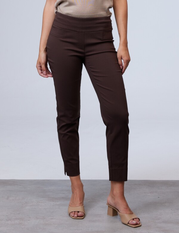 Pantalon Pull On MARRON
