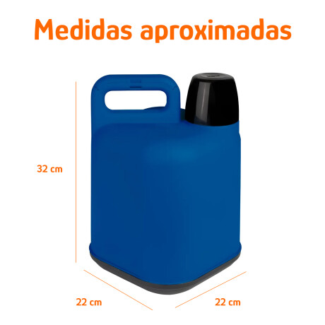 Bidón Térmico 5L Frio/Calor Tapa Manija Reforzada Portátil Azul