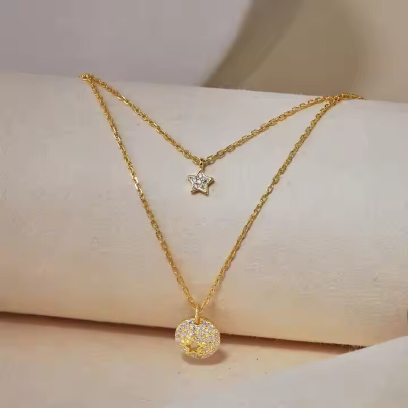CONJUNTO PLATA 925 BAÑADA EN ORO - H9DY190522SGAB H9dy190522sgab