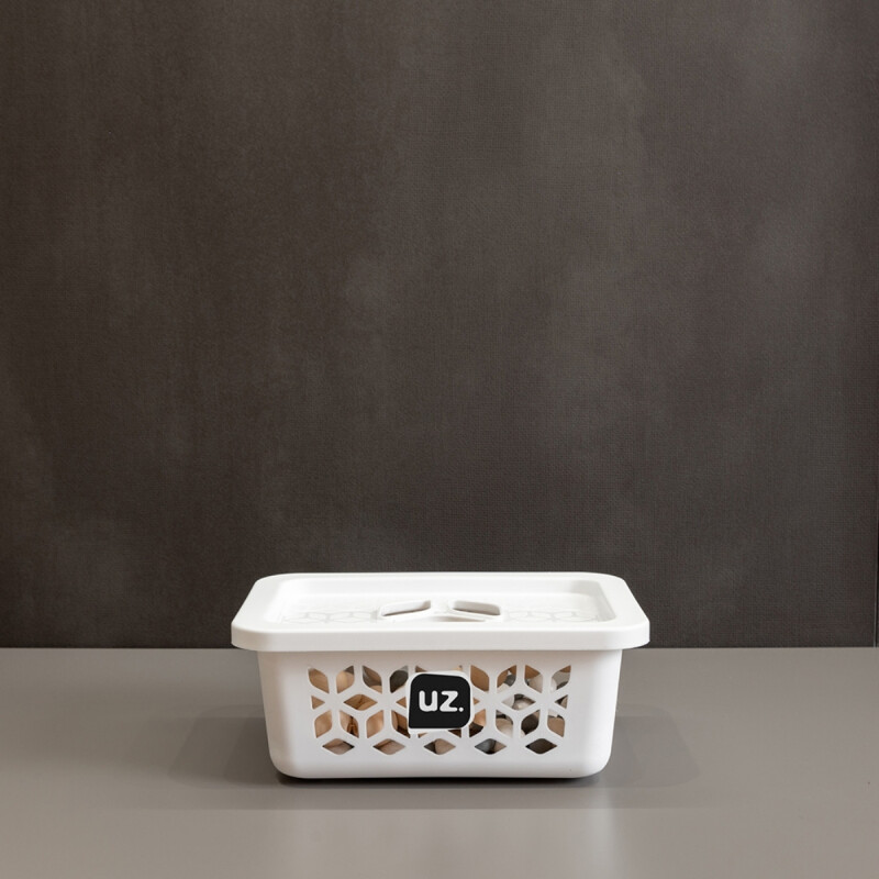 Caja organizadora P con tapa GRIS