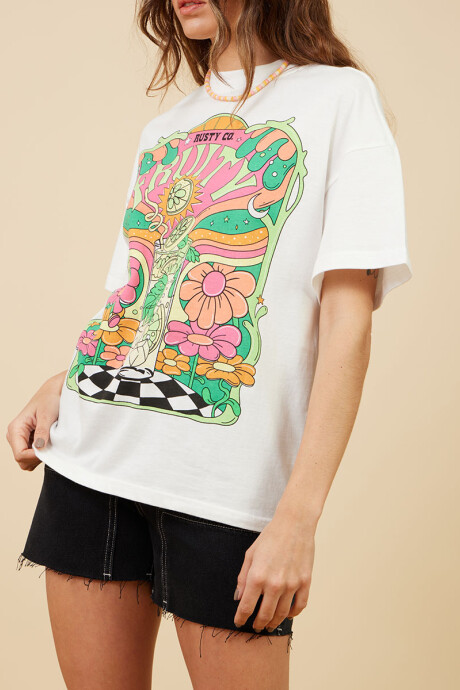 T-SHIRT TROCAY RUSTY Blanco
