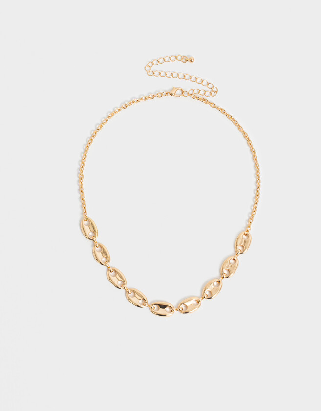 Collares Cortos Chunky Edition Collar Corto Chunky New Basics - Dorado