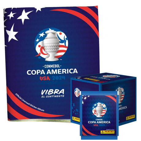 Caja De 50 Sobres Panini Copa América 2024 + Álbum Caja De 50 Sobres Panini Copa América 2024 + Álbum