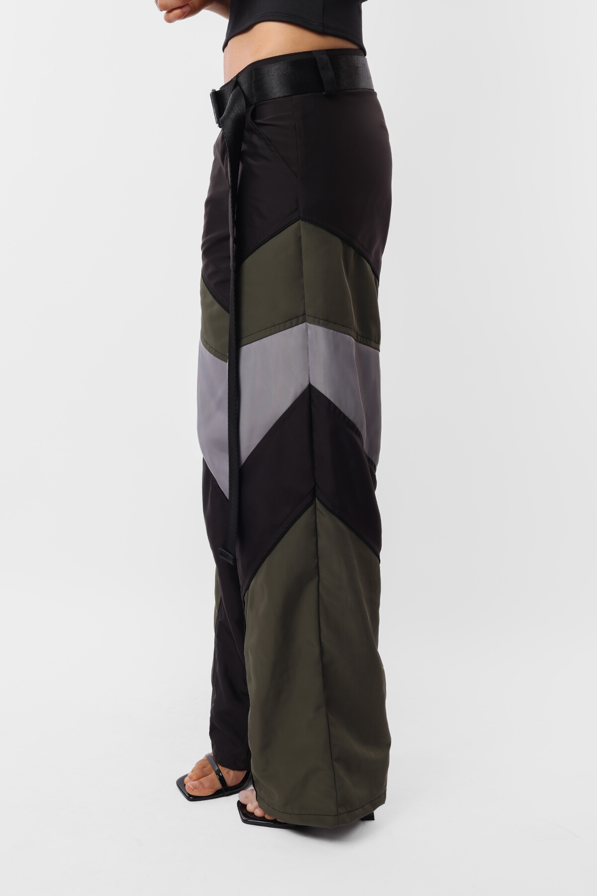 Pantalon Career VERDE/NEGRO/GRIS