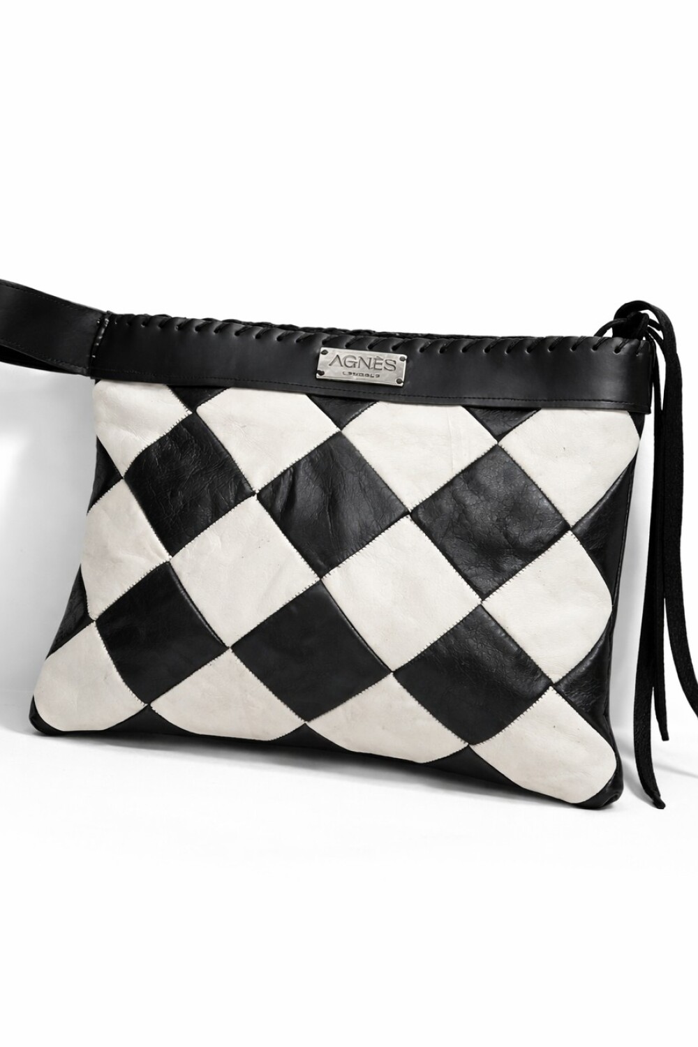 Rombos Clutch Negro / Hielo