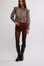 PRINTED DAYBREAK BLOUSE Negro