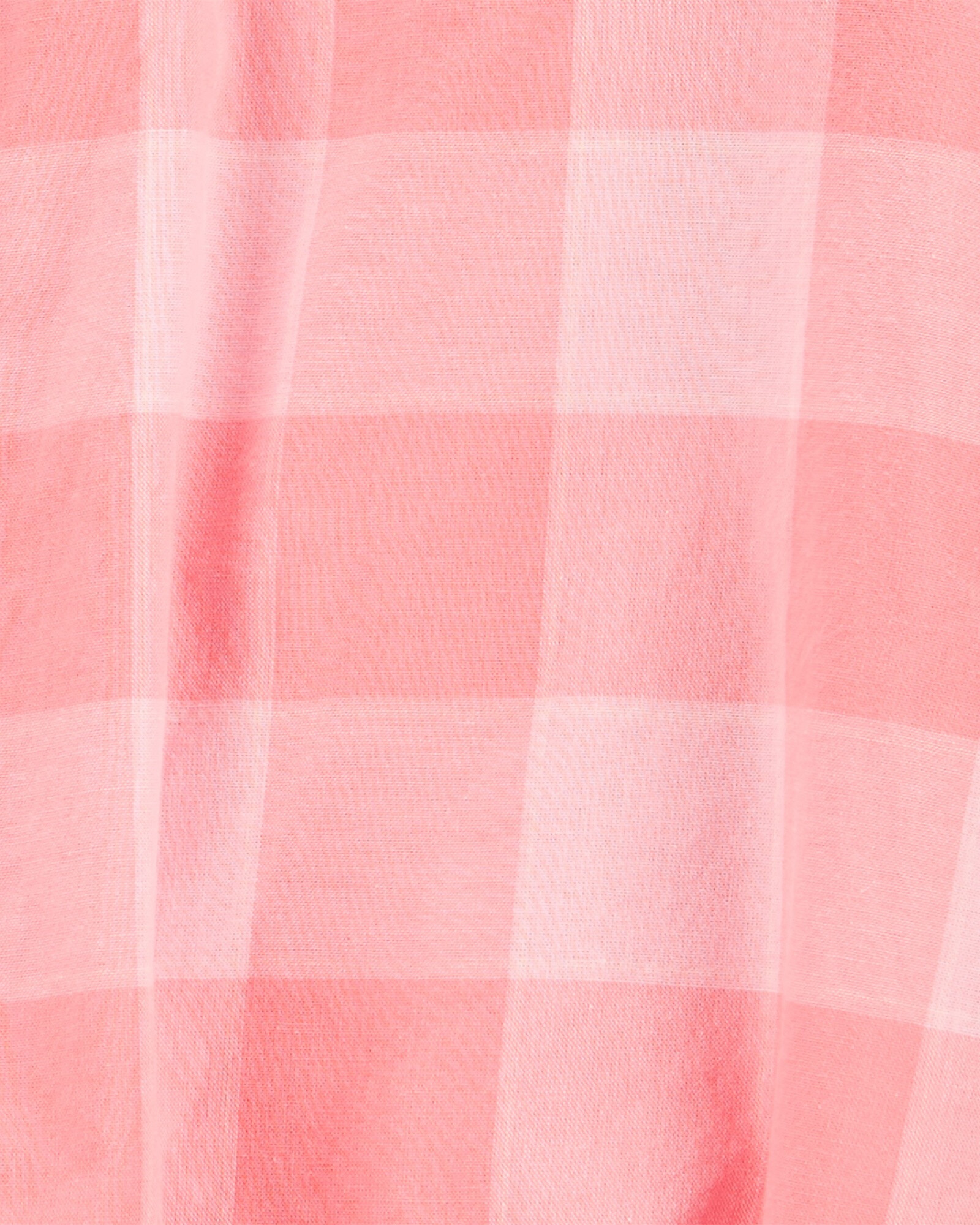 Blusa de algodón con lazo, diseño a cuadros Sin color