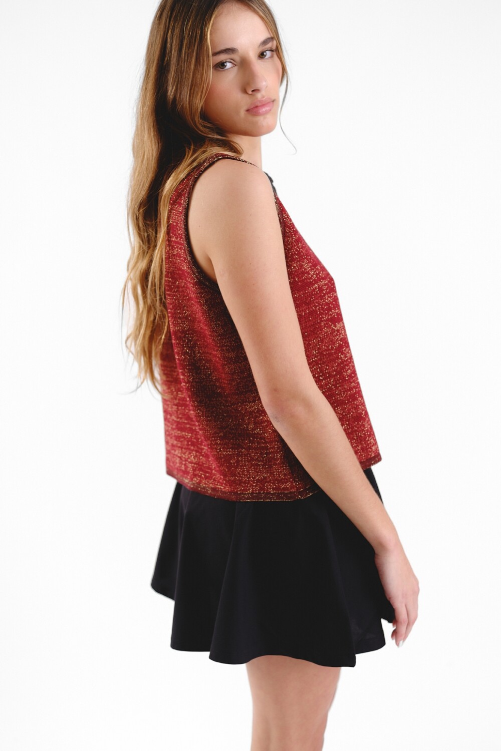 Top reversible Truco Rojo