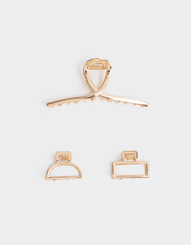 Broches Sets Metallic Set De Broches - Dorado