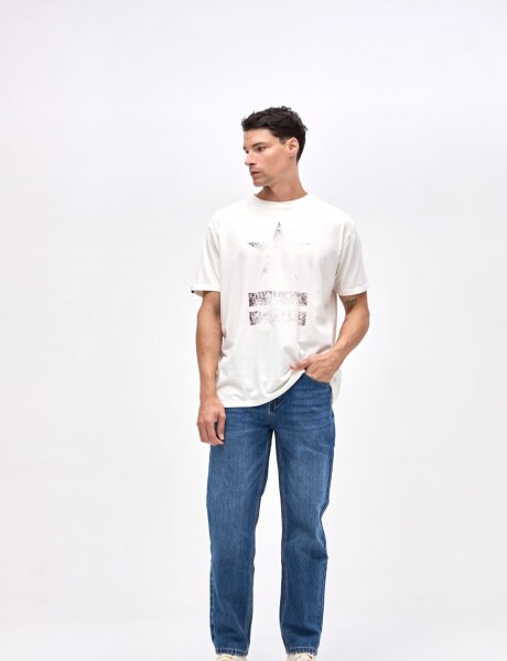 Remera Star Off white