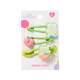 Set accesorios cabello 3pcs verde