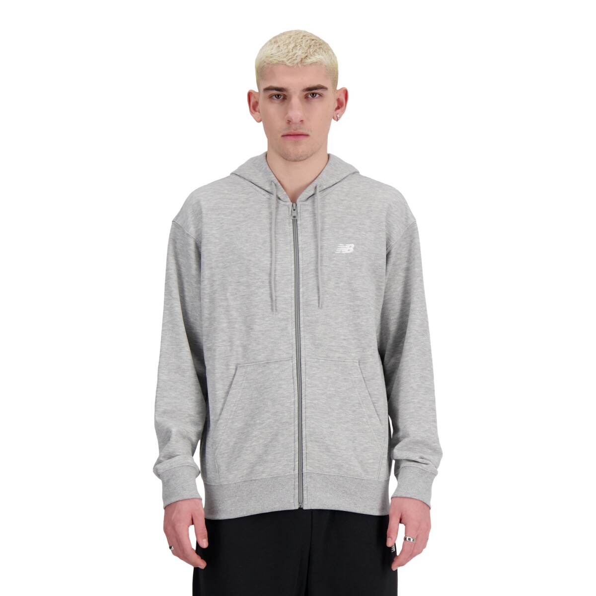 Campera New Balance de Hombre - STACKED LOGO - MJ41501AG - GREY 
