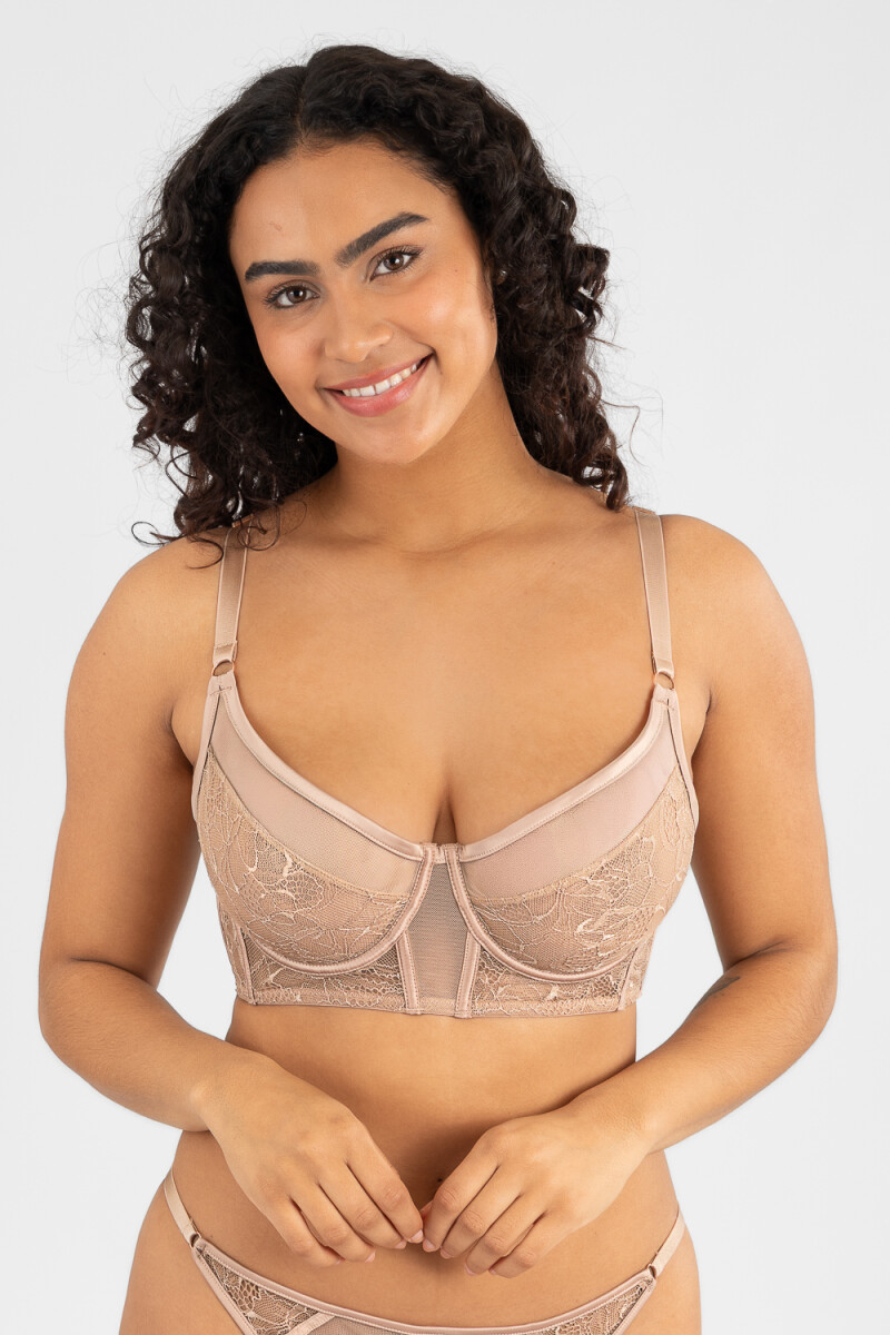 Soutien preformado copa b&c camomila Antique rose