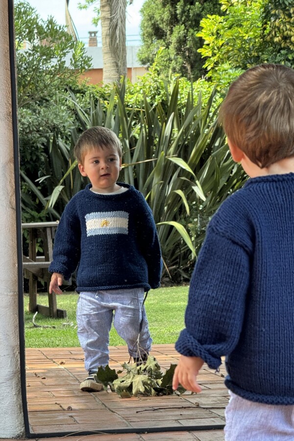 Sweater Flag Guri Argentina Azul