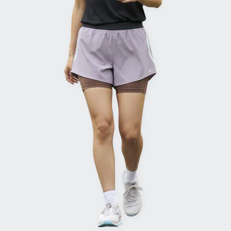 Short Reebok 2 In 1 Violeta