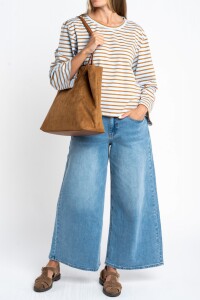 Remera Algodón Elastano Rayada Multi