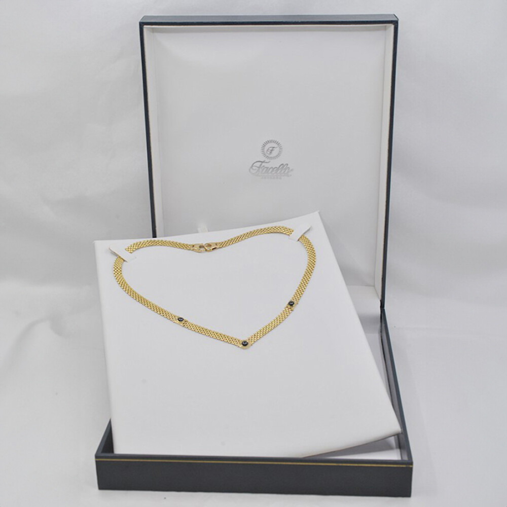 Gargantilla En Oro 18K Y Zafiros Gargantilla En Oro 18K Y Zafiros