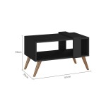 MESA RATONA - ESTILO MINIMALISTA NEGRO
