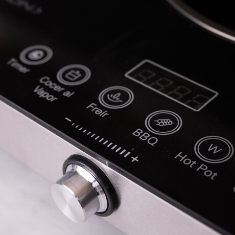 anafe vitrocerámico portátil 2 hornallas COLOR UNICO