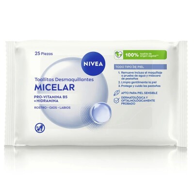 Nivea Toallitas Desmaquillantes Micellar 25 Uds. Nivea Toallitas Desmaquillantes Micellar 25 Uds.