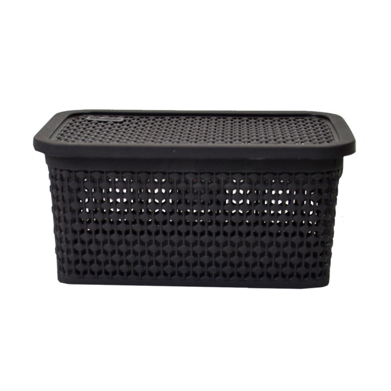Caja simil ratán 2,5 Lts CHOCOLATE