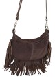 Morral con flecos Marron