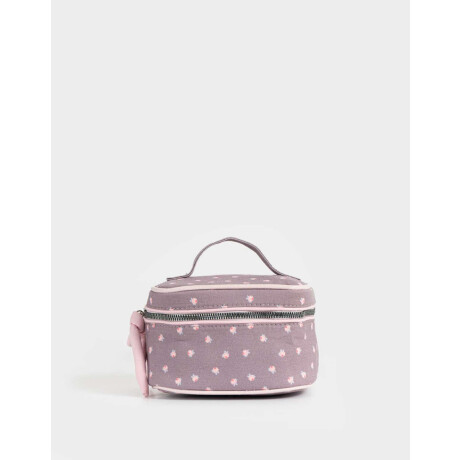 Portacosméticos Con Manija Violeta Medio