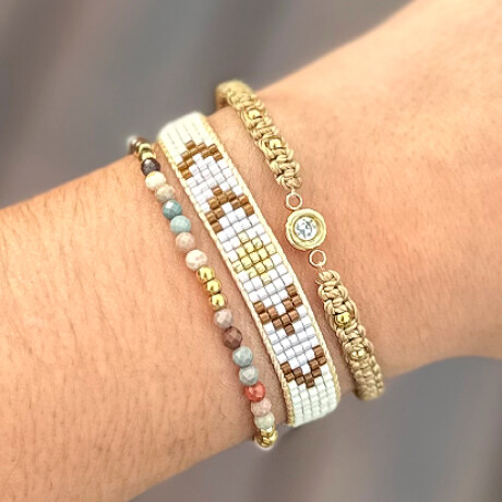 Set BEIGE de 3 pulseras Set BEIGE de 3 pulseras