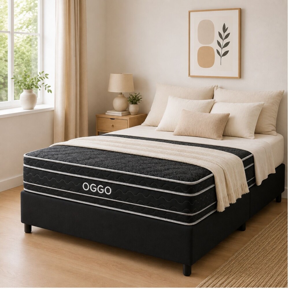 SOMMIER - MEGA BLACK 2 PLAZAS 100% ESPUMA SOMMIER - MEGA BLACK 2 PLAZAS 100% ESPUMA