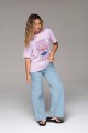 WORLD TRIP OVER TEE V-violeta