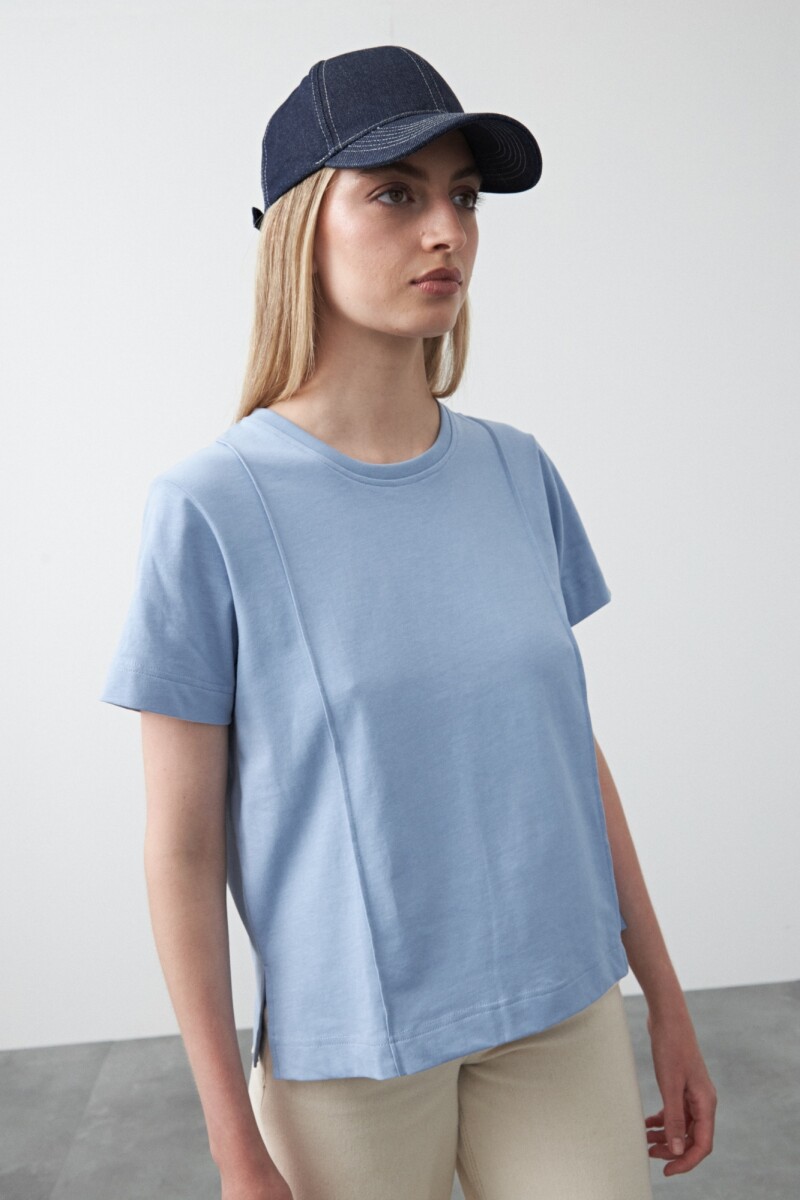 REMERA PADELLA Celeste