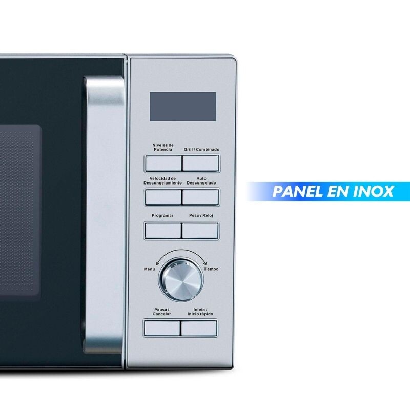 MICROONDAS PUNKTAL 25 L DIGITAL C/GRILL Acero