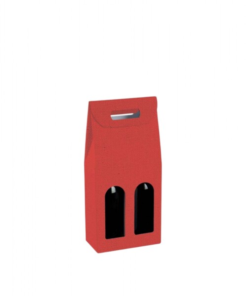 Caja c/ventana 2 botellas 18x9x38,5 - 38028 - LINO ROSSO Caja c/ventana 2 botellas 18x9x38,5 - 38028 - LINO ROSSO
