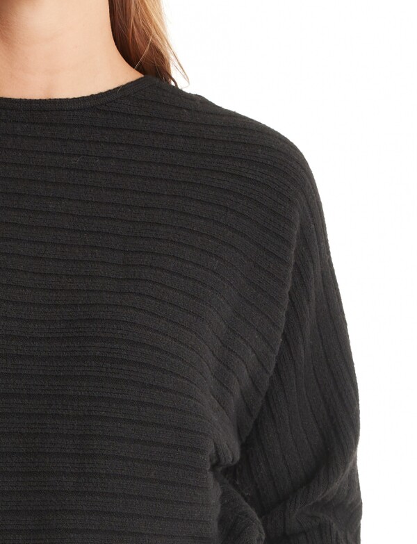 Buzo Ribs Dolman NEGRO