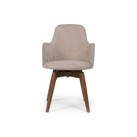 Silla Giratoria Laura - Tela Microfibra T2173 (Tostado)