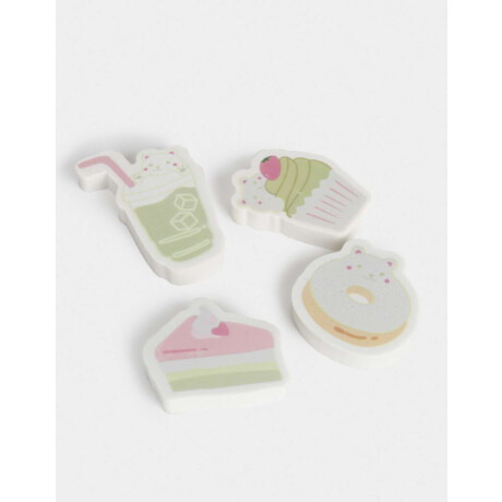Set De Gomas De Borrar ''matcha Girly'' Combinacion Multicolor