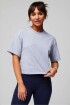Polo Cotton Boxy Tee Mujer Classic Grey Heather
