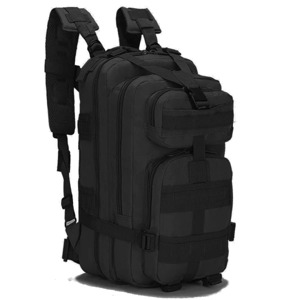 Bolso Mochila de Camping Táctica Negra