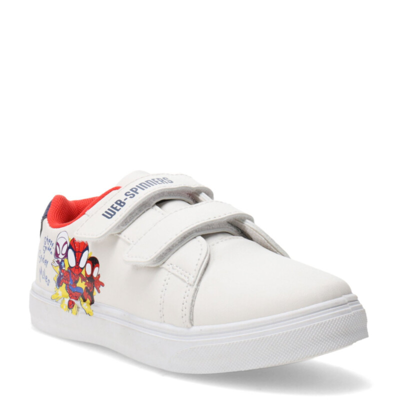 Championes Infantiles Marvel Spiderman Blanco - Azul Marino - Rojo