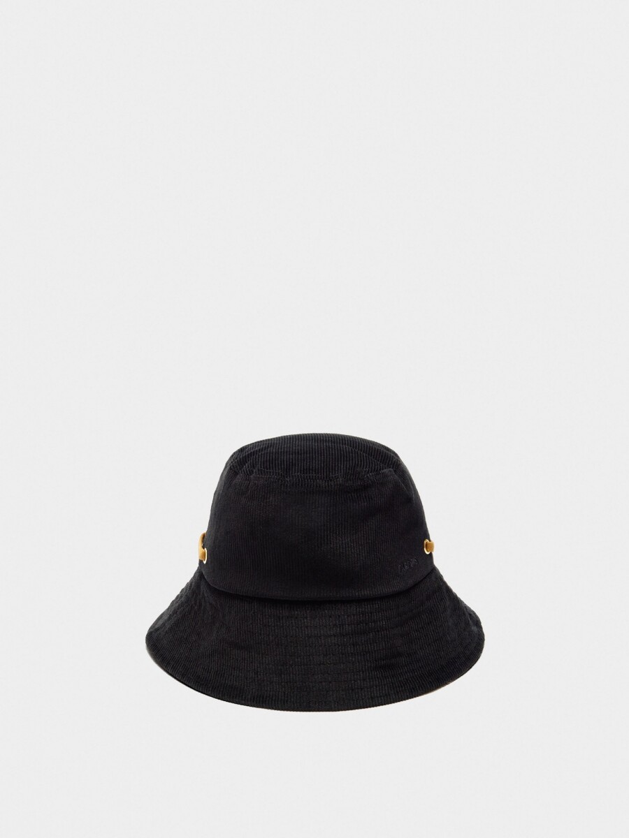 Gorro Bucket Con Cinta Ajustable negro
