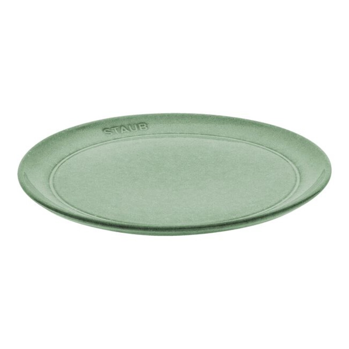 STAUB PLATO PLAYO CERAMICO VERDE SAGE - STAUB PLATO PLAYO 