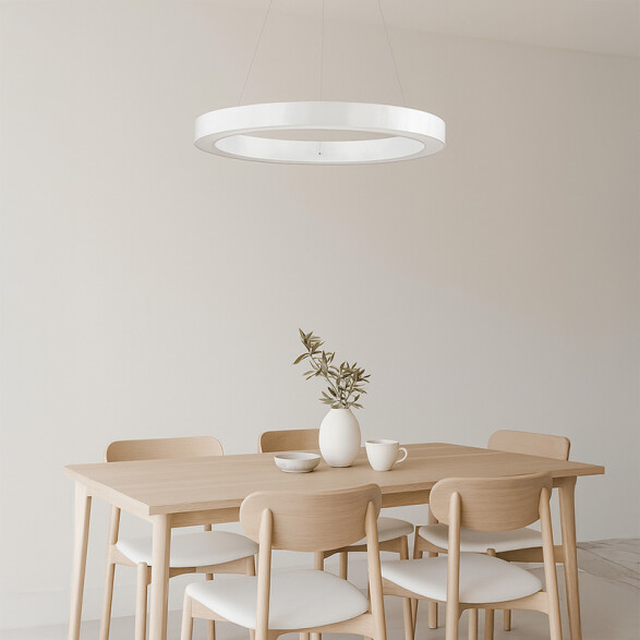 Lámpara colgante blanco LED 65W cálido Ø90CM IX4613
